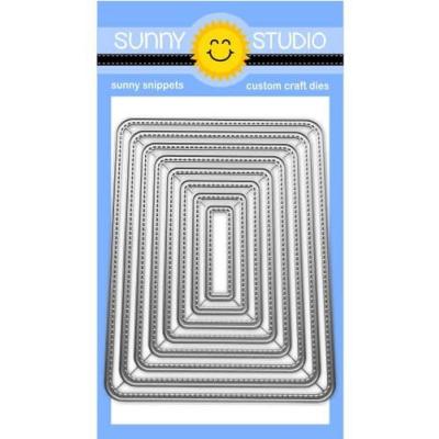 Sunny Studios Cutting Die - Rounded Rectangle Mat